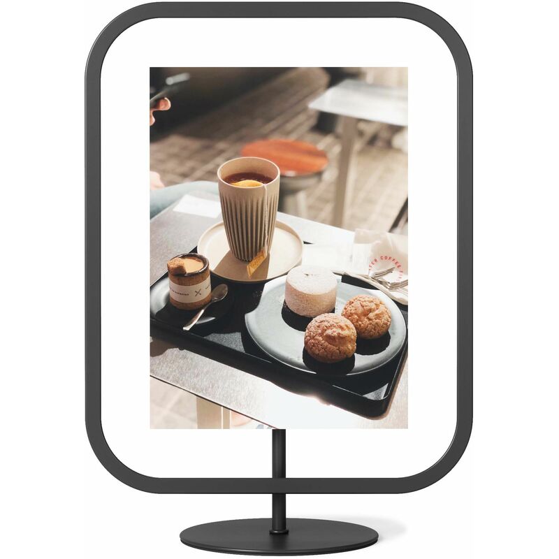 Cadre photo en métal noir mat Infinity Pour photo 13x18 cm