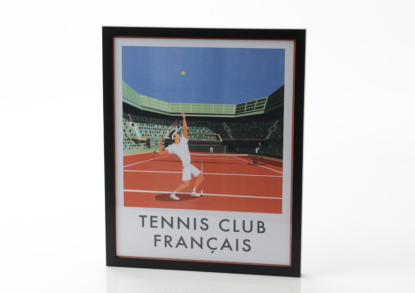 Affiche tennis club français 40x50 cm