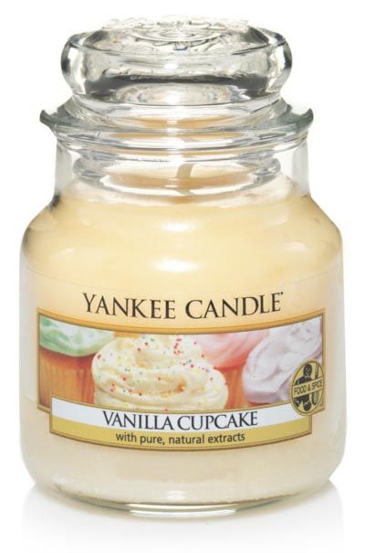 Bougie jarre en verre senteur gâteau à la vanille Petit modèle