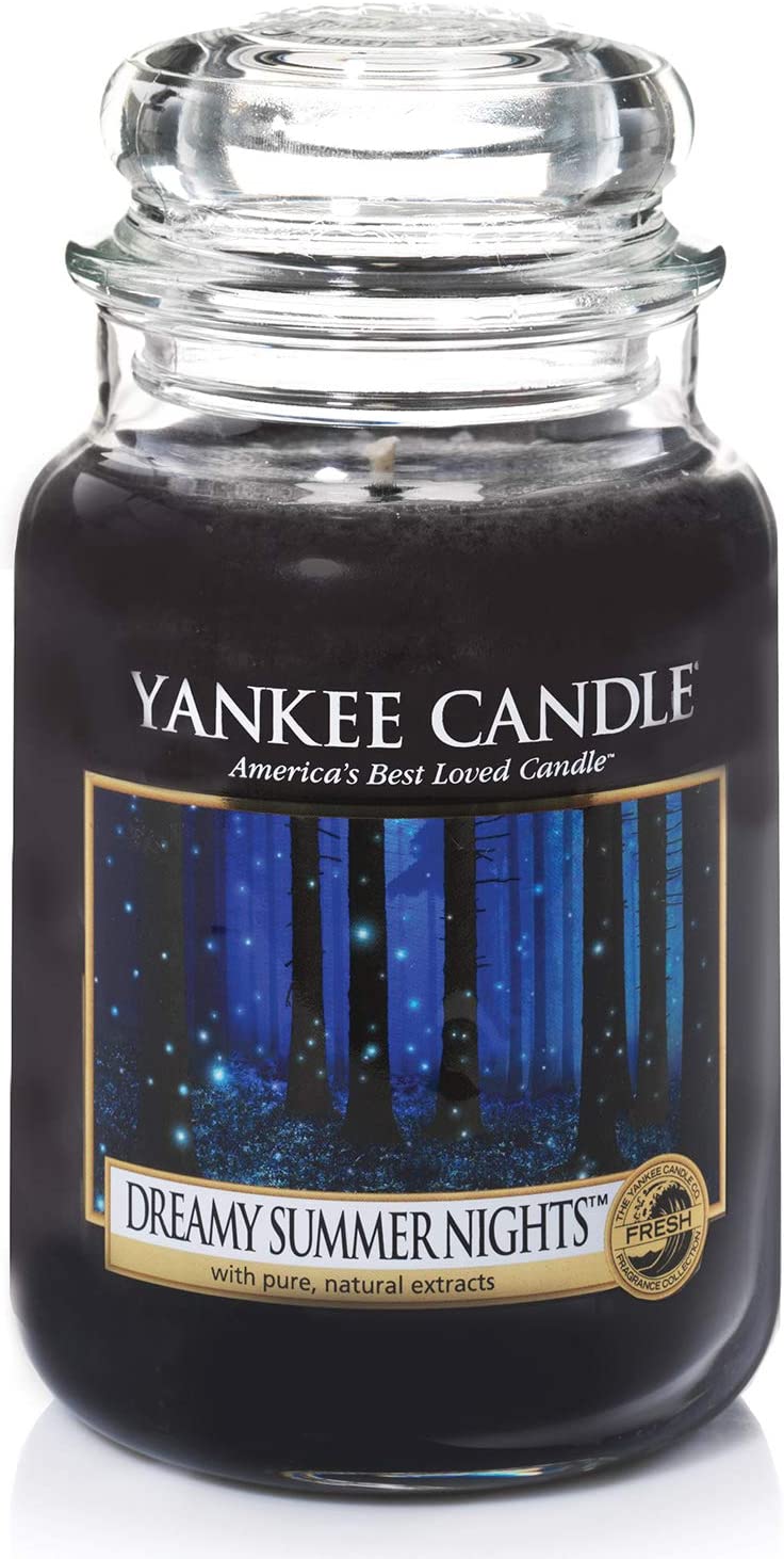 Bougie jarre en verre senteur songe d'une nuit d'été Grand modèle