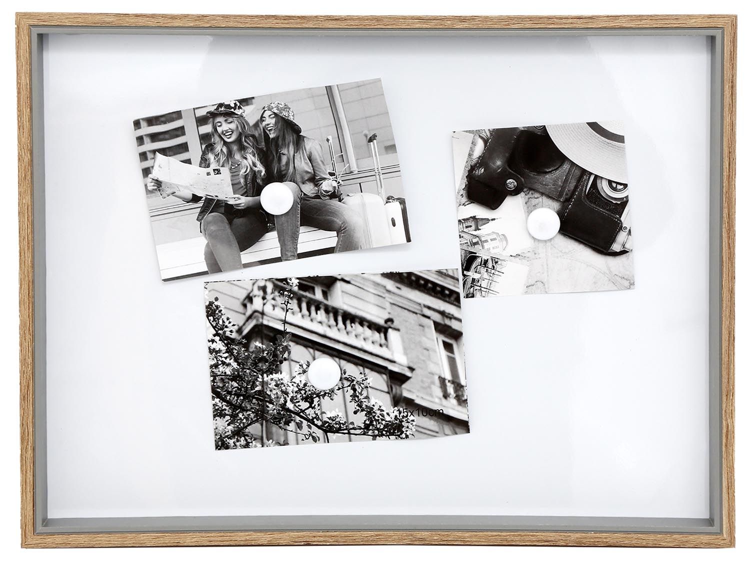 Tableau magnétique avec 5 magnets 31x41 cm