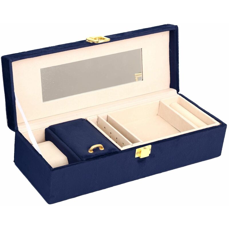 Boîte à bijoux en velours 28x10 cm Chic