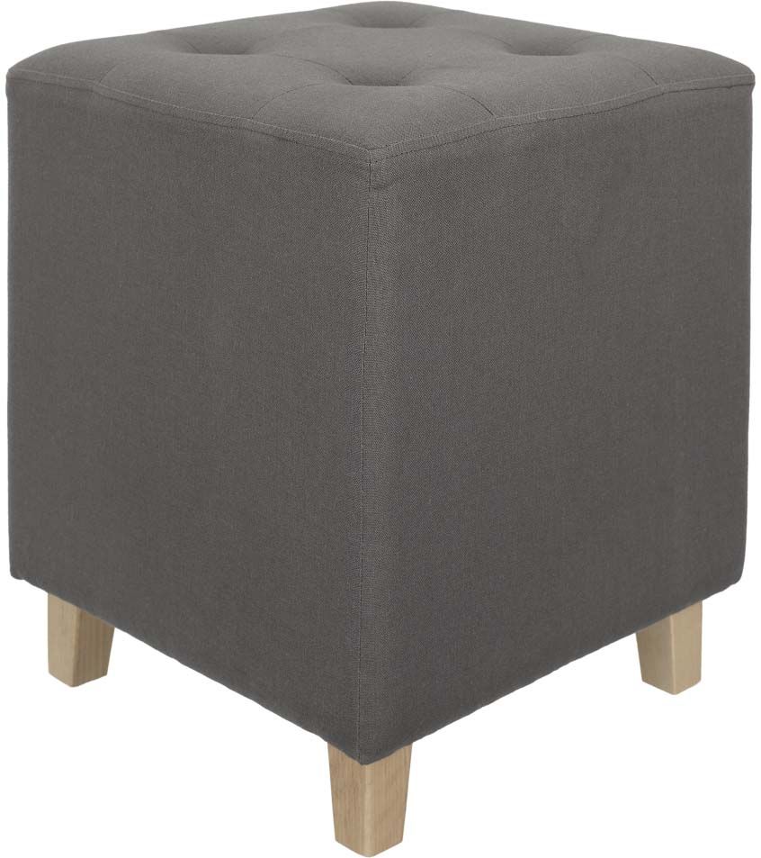 Pouf carré en lin Hippolyte