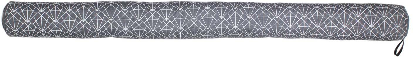 Boudin de porte avec illustrations 80 cm Gris et blanc avec motifs