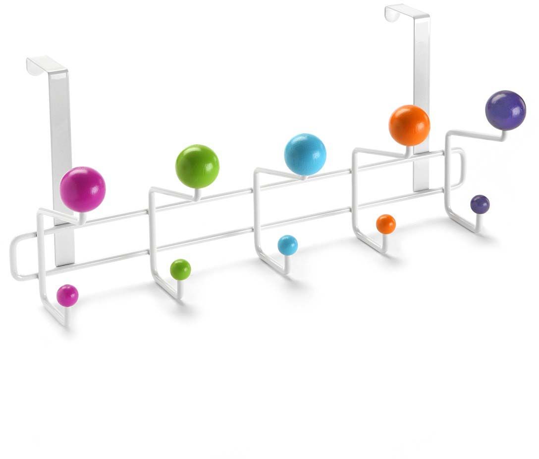 Patère à suspendre 10 crochets colorés