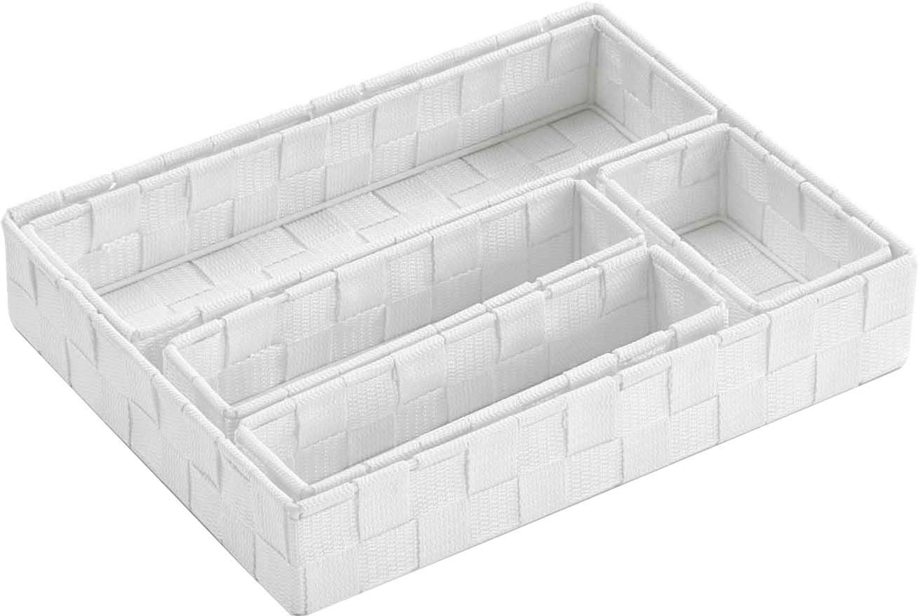 Set de 5 paniers en tissu Riga