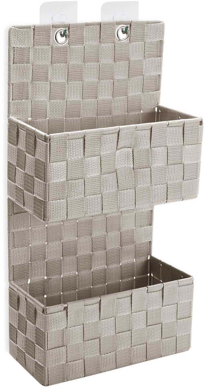 Panier de rangement double en tissu Riga