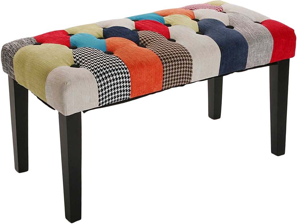 Bout de lit en tissu patchwork Philippe