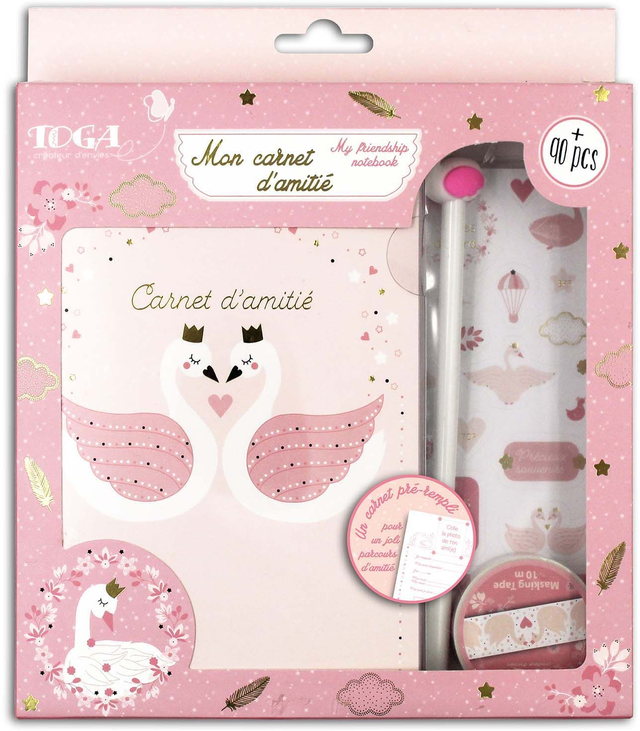 Kit de papeterie DIY carnet de l'amitié Cygne