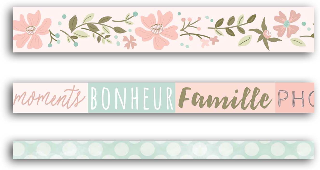 Ruban adhésif masking tape maison de campagne (Lot de 3)