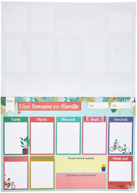 Semainier perpétuel familial