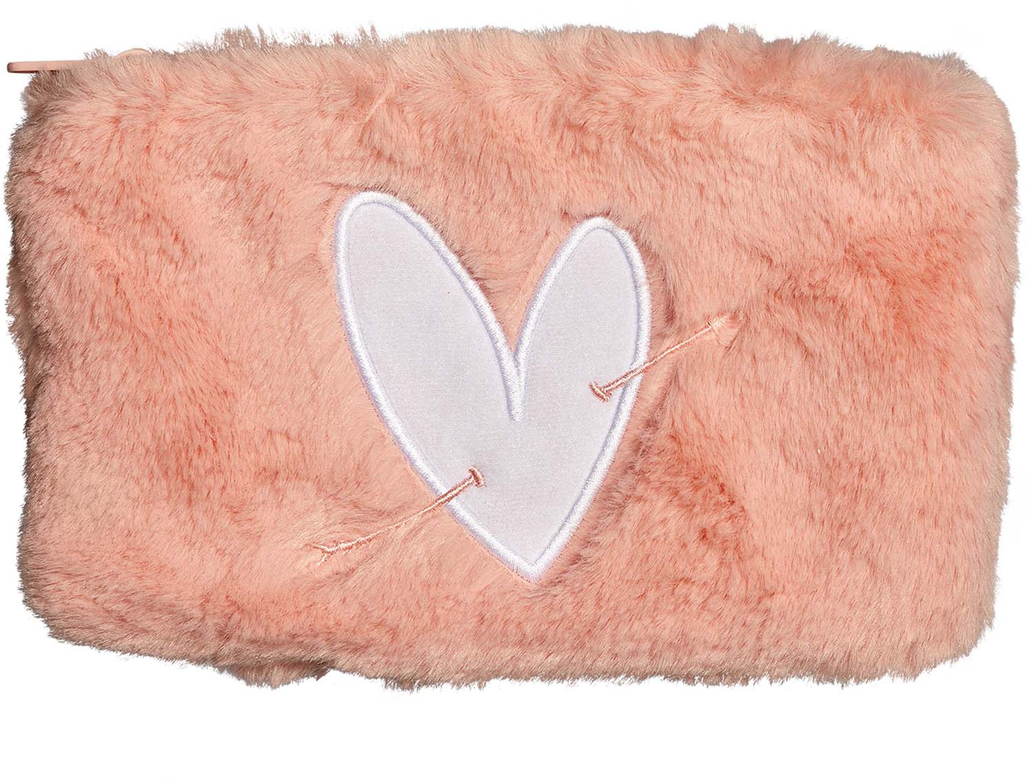 Pochette peluche Coeur