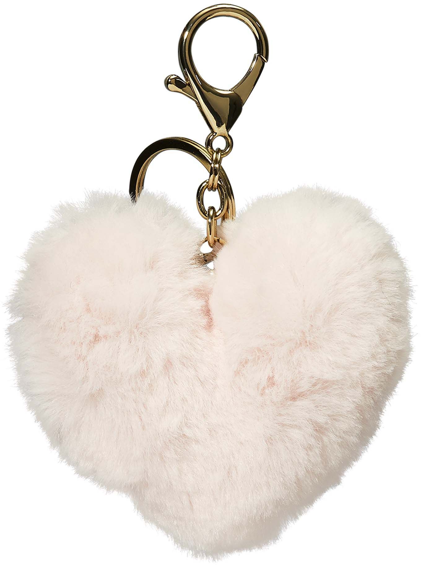 Porte clés peluche Coeur rose