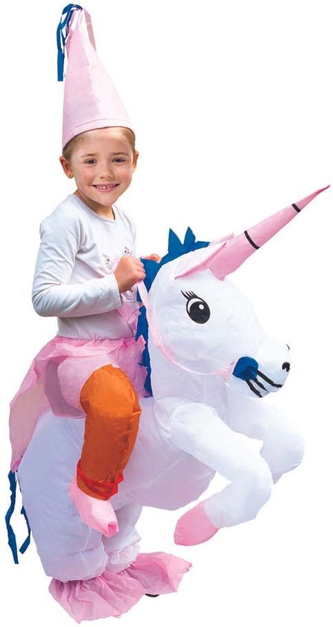 Déguisement licorne gonflable pour enfant