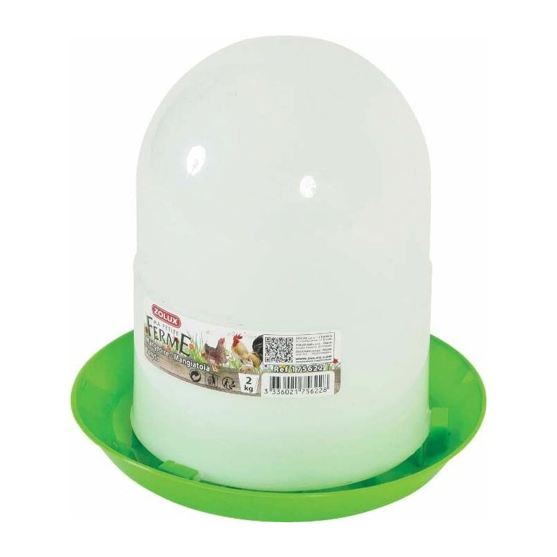 Mangeoire silo en plastique Ma petite ferme 2 kg