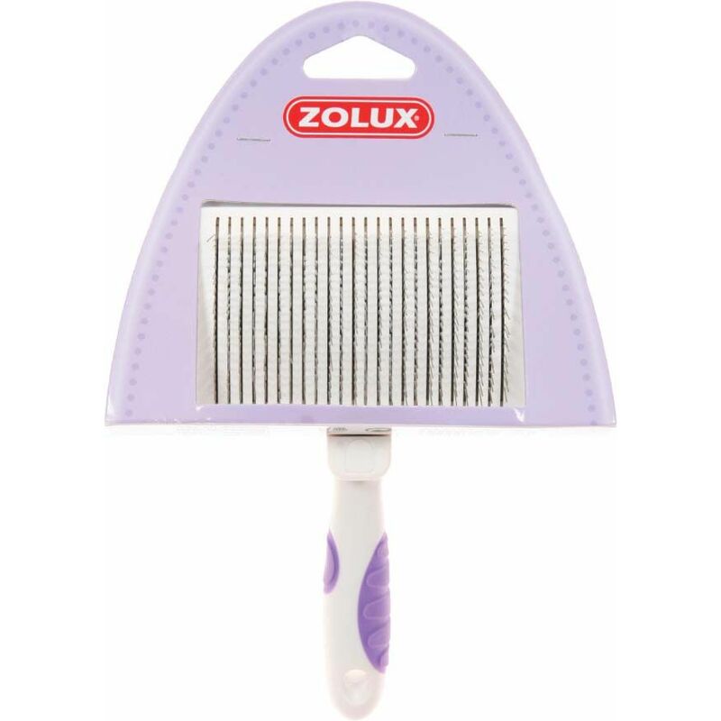 Brosse rétractable en métal pour chat Slicker