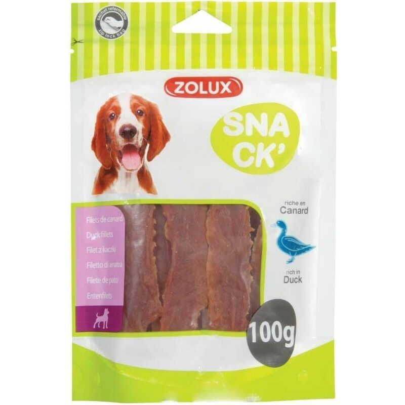 Sachet filets de canard 100 gr pour chien