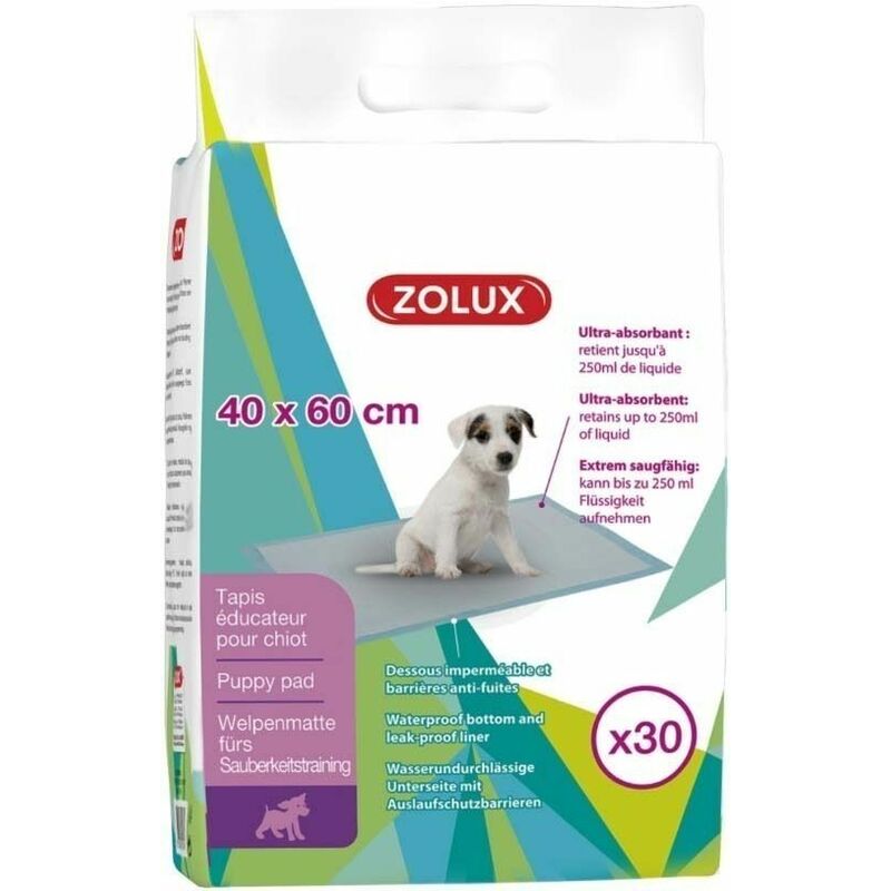 Tapis éducateur ultra-absorbant pour chiots 40 x 60 cm