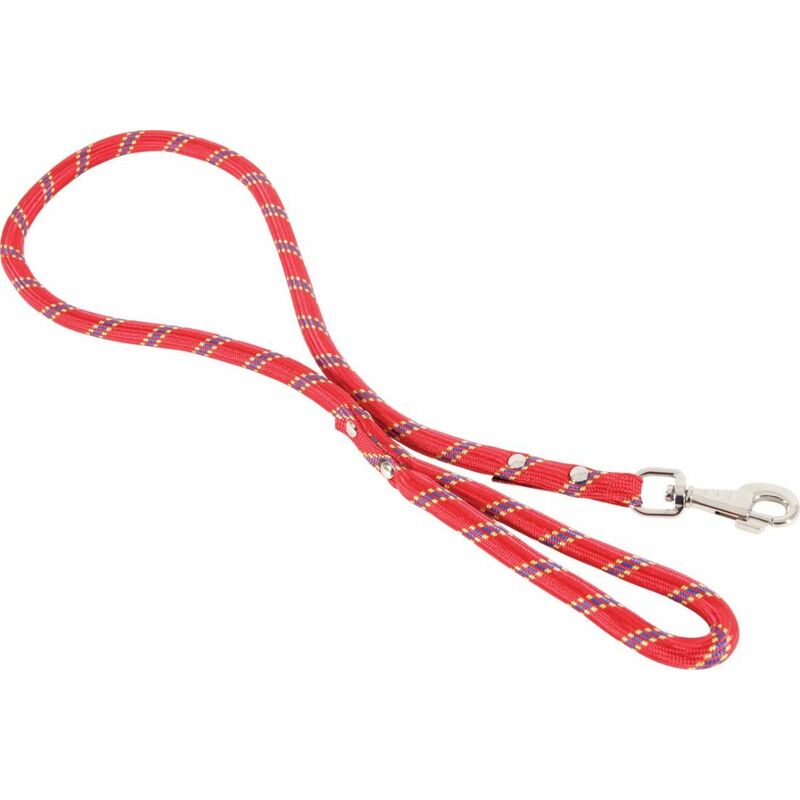 Laisse en nylon ultrarésistante rouge 13 mm