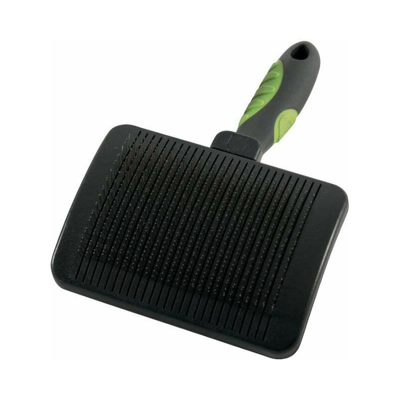 Brosse chien rétractable slicker en plastique
