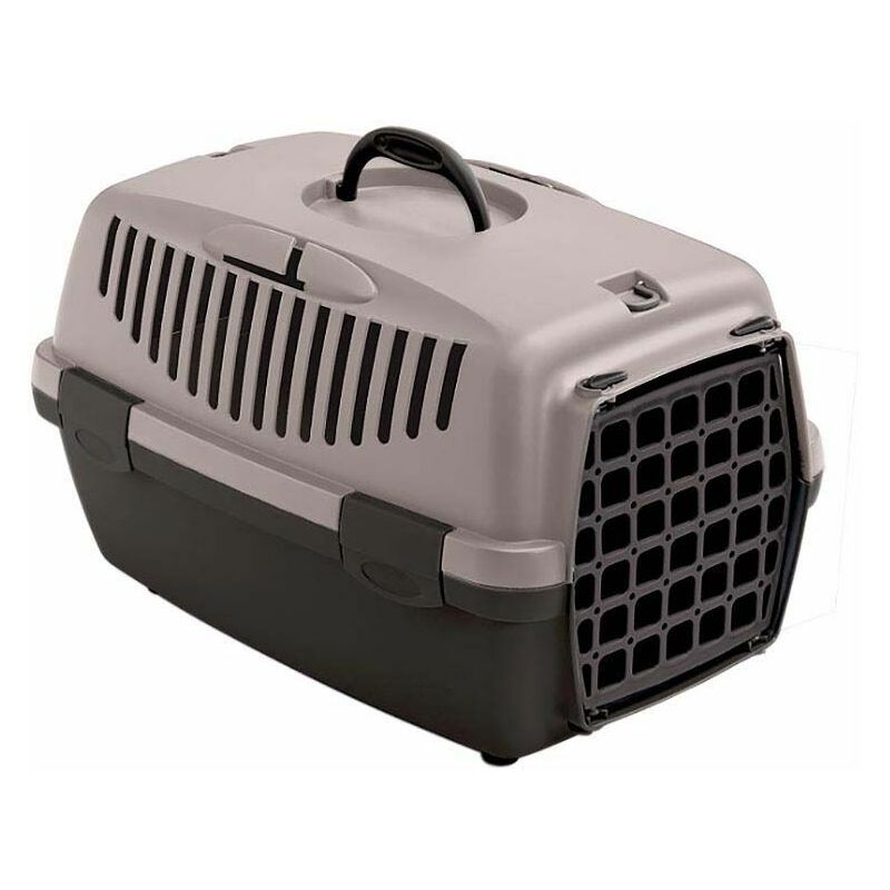 Panier de transports chiens et chats gris rose Gulliver Animal de 5/6 kg