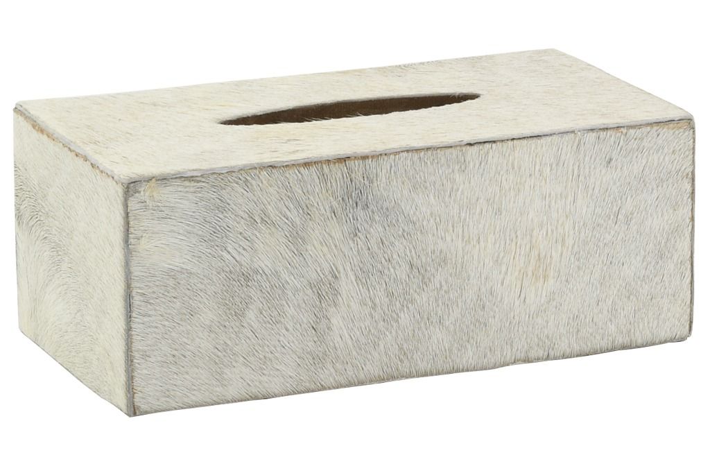 Boite à mouchoirs en peau de chèvre