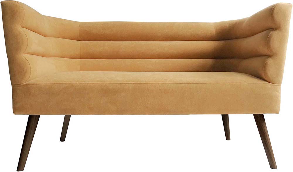 Canapé design en velours et bois Explicit