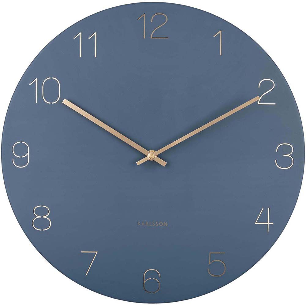 Horloge en métal chiffres gravés Charm