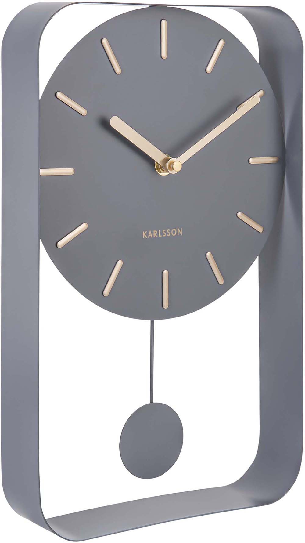 Horloge à poser en métal Pendulum