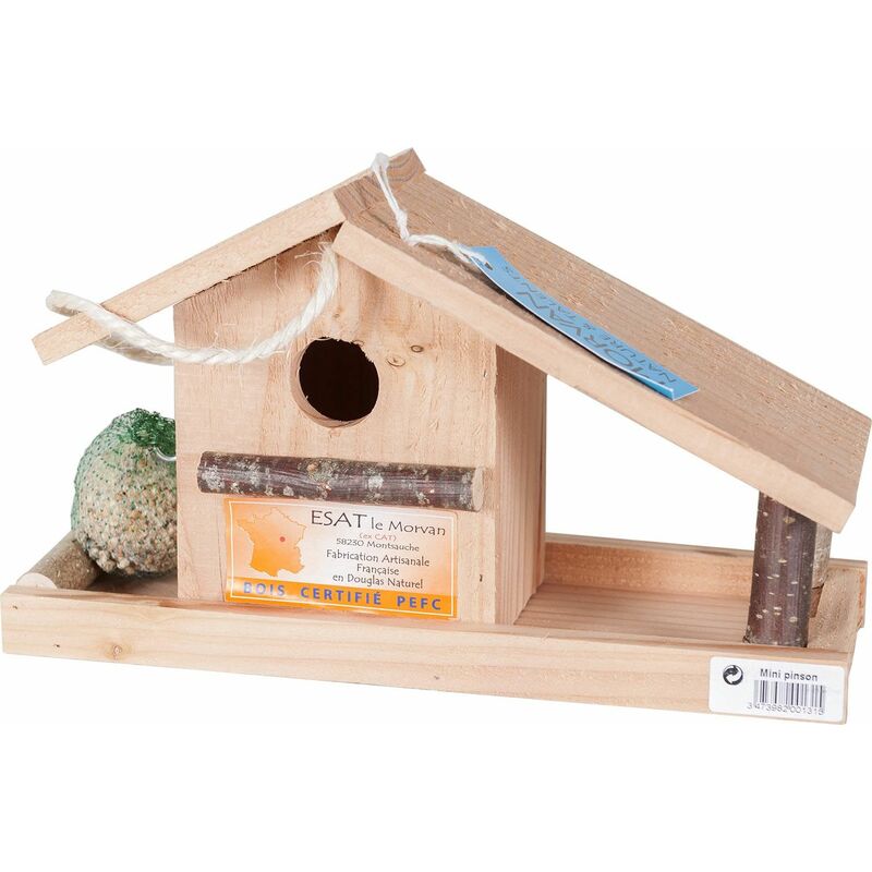 Nichoir mangeoire en douglas Mini pinson