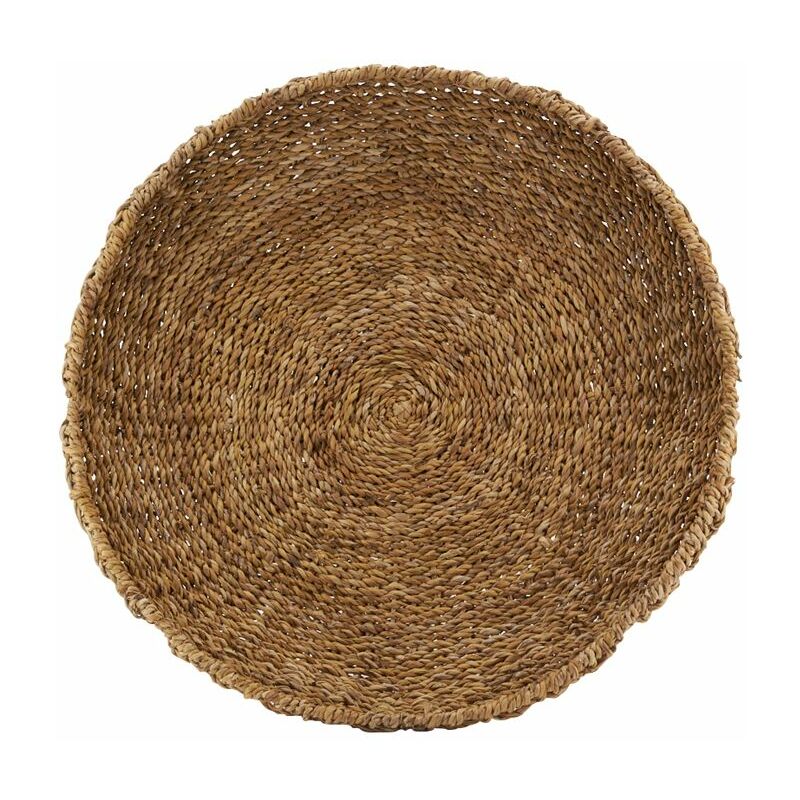 Grande corbeille ronde en jonc