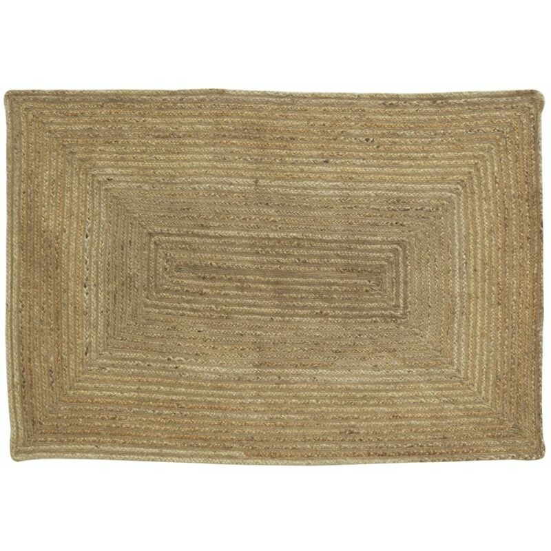 Tapis rectangulaire en jute naturelle 120 x 180