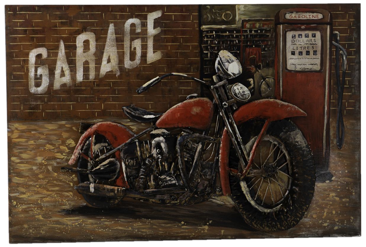 Plaque en métal Garage 80 x 120 cm