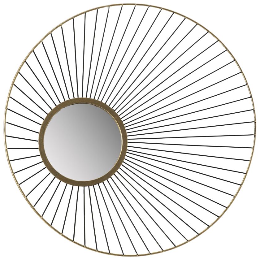 Miroir en métal filaire Milano 55 cm