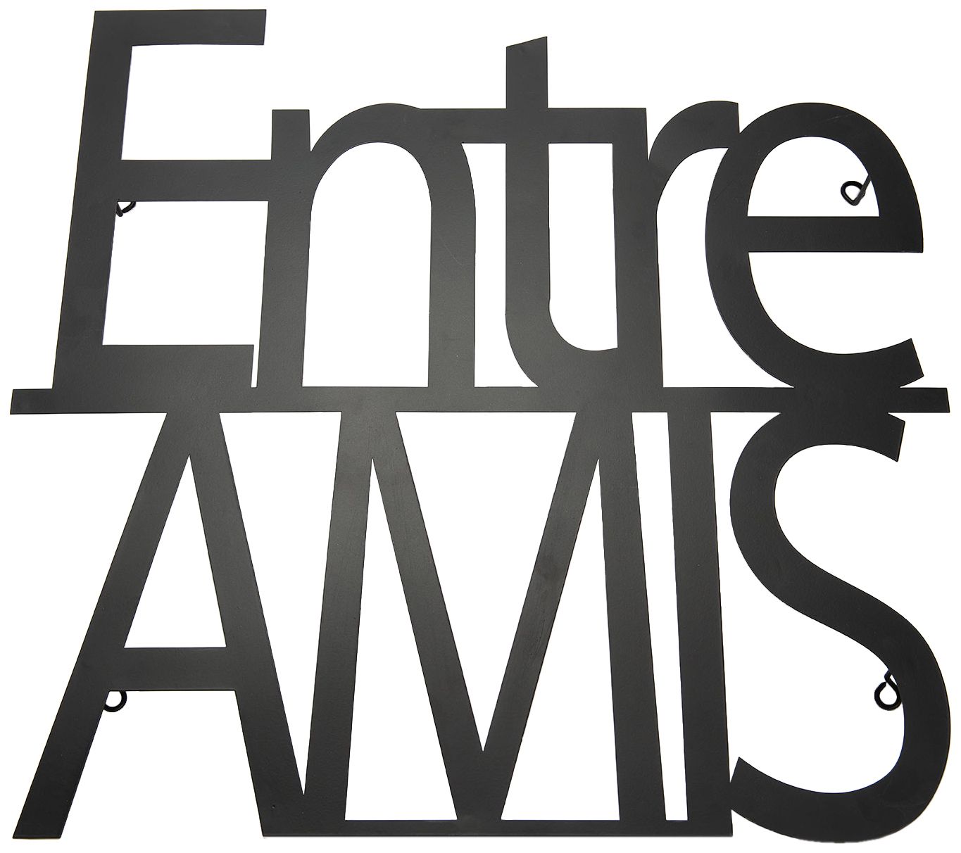 Décor mural en métal Entre amis