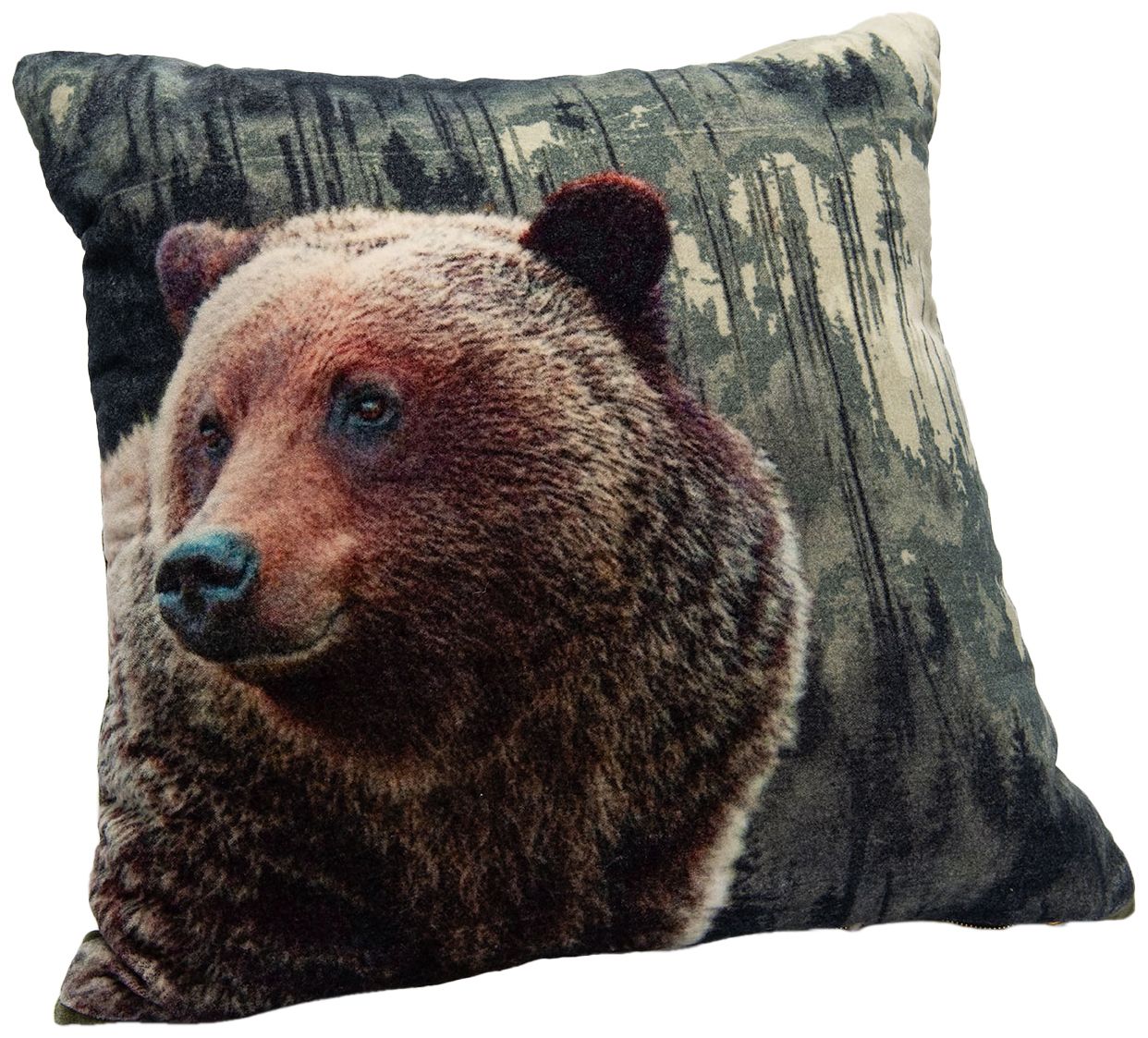 Coussin en velours Ours 45 x 45 cm