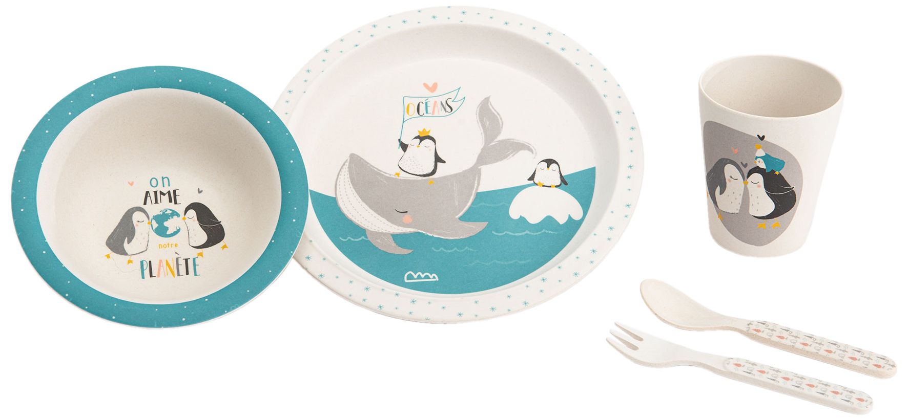 Coffret 5 pièces vaisselle de bébé Victor