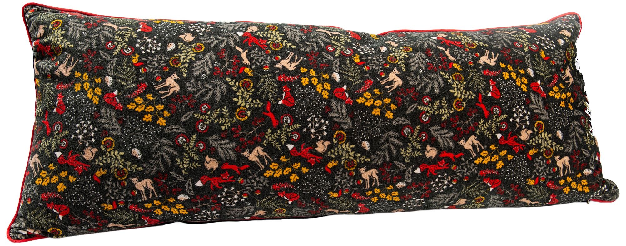 Grand coussin fleuri Sous bois 40 x 100 cm