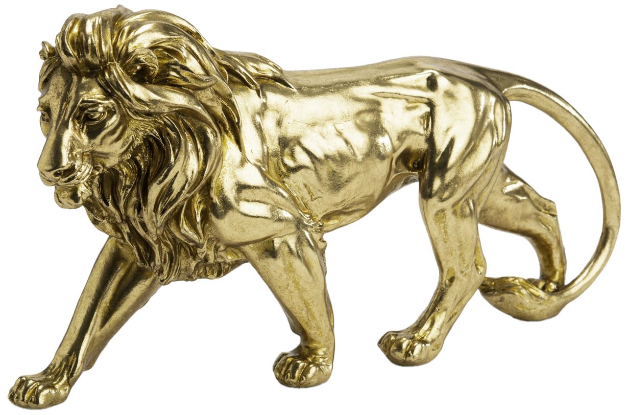 Statuette lion marchant 43 cm