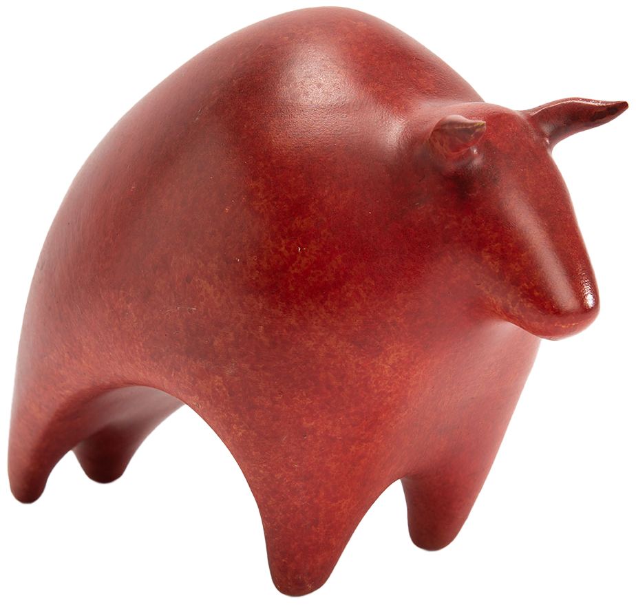 Taureau moderne en résine