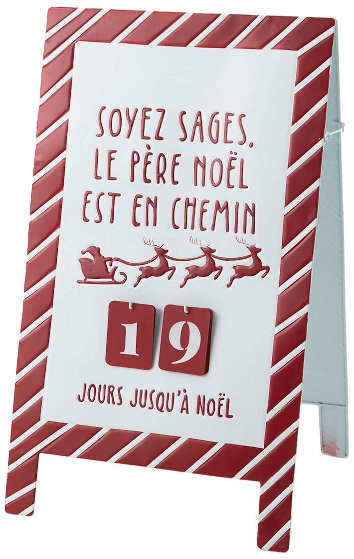 Panneau Père noel en chemin