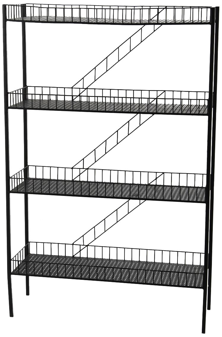 Etagère en métal 4 plateaux Brooklyn XXL