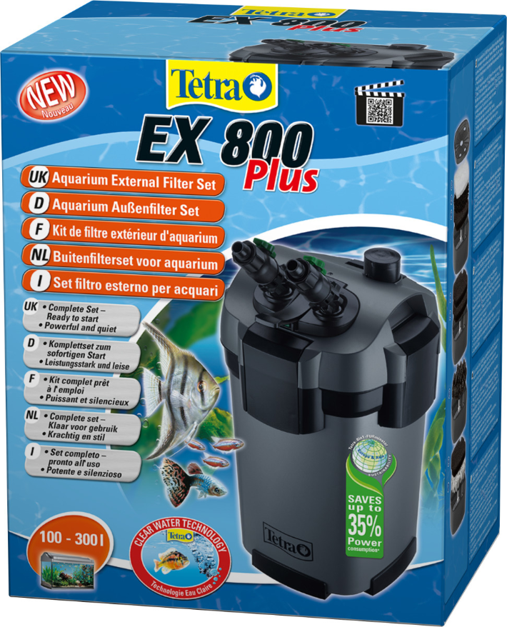 Filtre extérieur Tetra filtre puissant et silencieux Ex 800 Plus | 100 - 300 litres