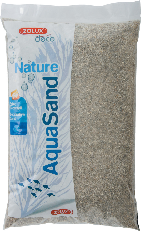 Sol décoratif Aquasand naturel quartz moyen 5kg