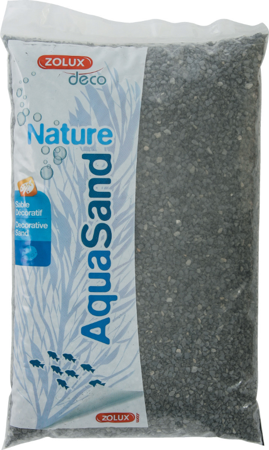 Sol décoratif Aquasand basalte noir 5kg
