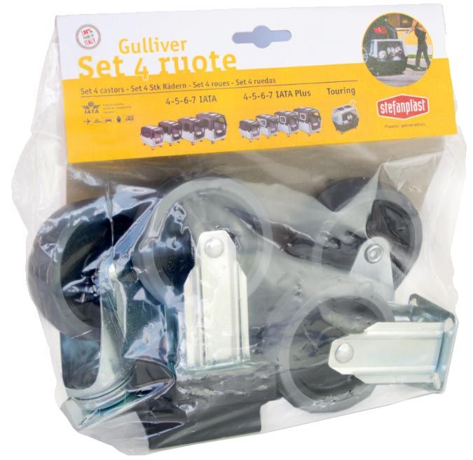 Set de 4 roulettes pour paniers de transport Gulliver