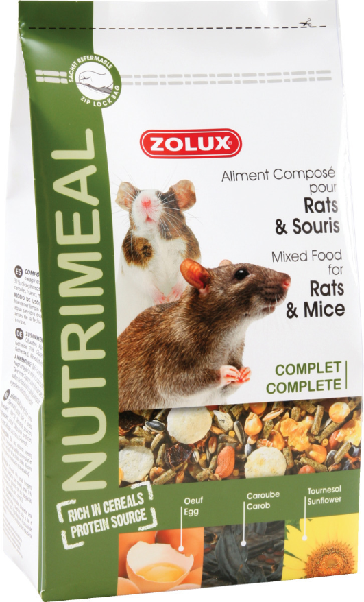 Aliment complet pour rats et souris Nutrimeal 2.5 kg