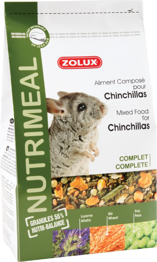 Aliment complet pour chinchillas Nutrimeal 2.5 kg