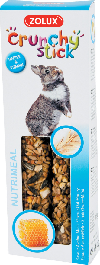 Crunchy stick pour lapin saveur avoine et miel