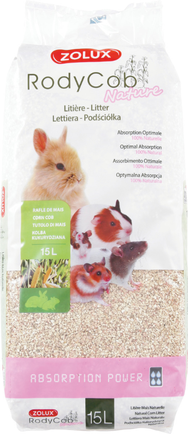 Litière végétale Rodycob nature 15 litres